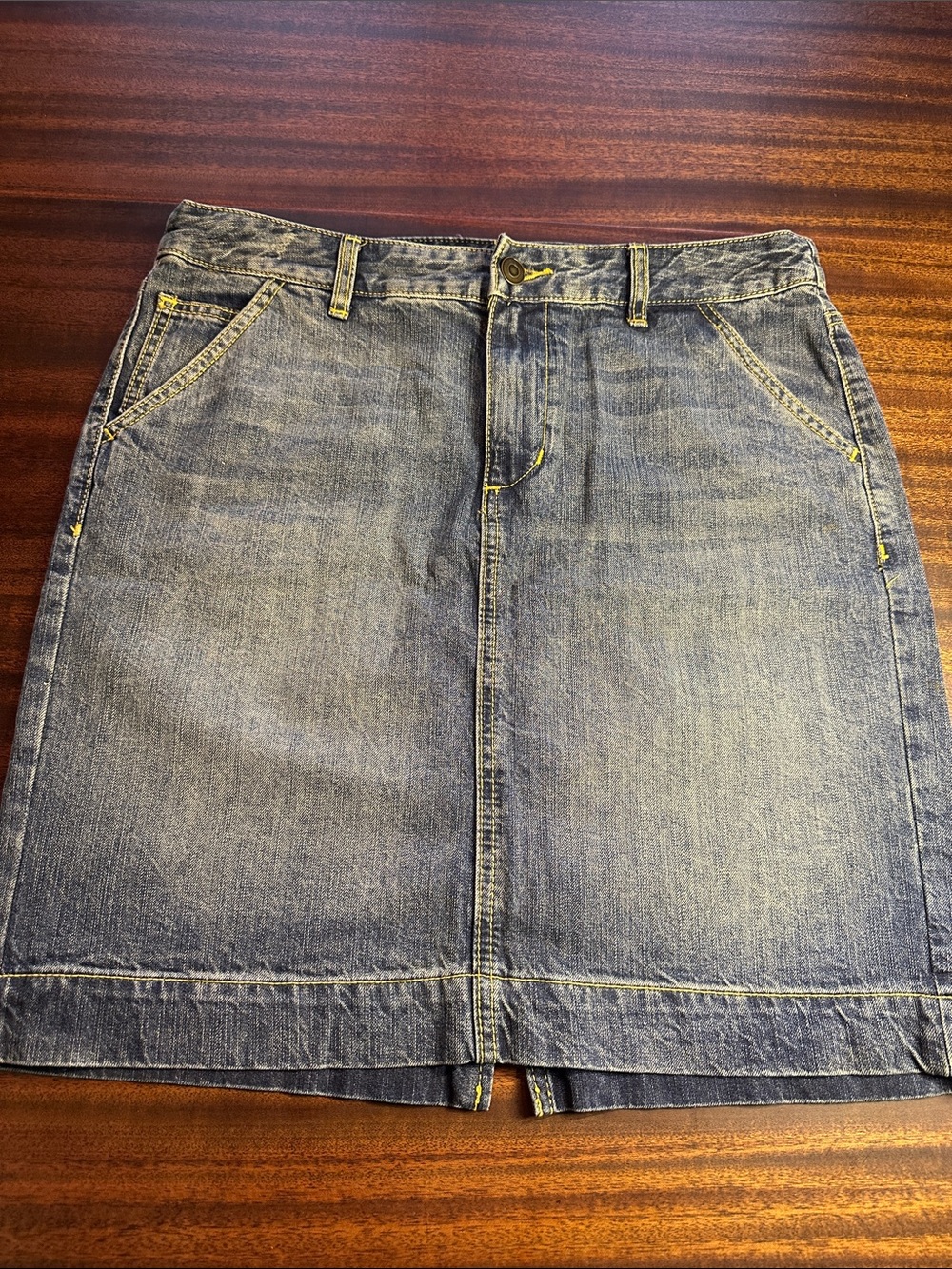 Merona Light Blue Denim Mini Skirt